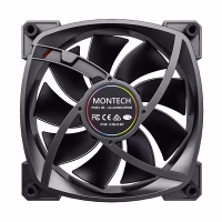 Korpuso ventiliatorius 140 mm Montech AX140 PWM Black thumbnail 5