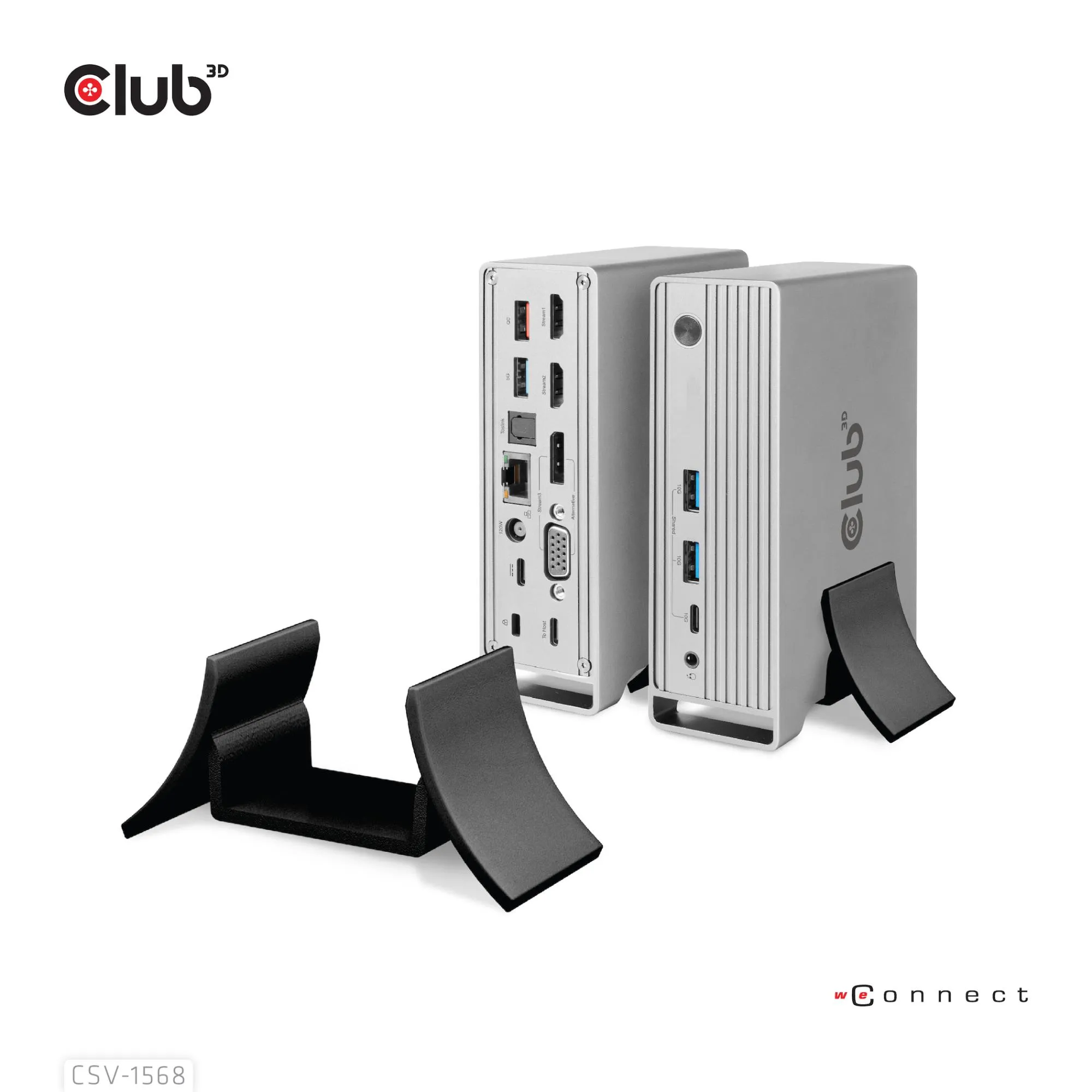 Nešiojamųjų kompiuterių prijungimo stotelė Club3D CSV-1568, USB-C, 120W thumbnail 5