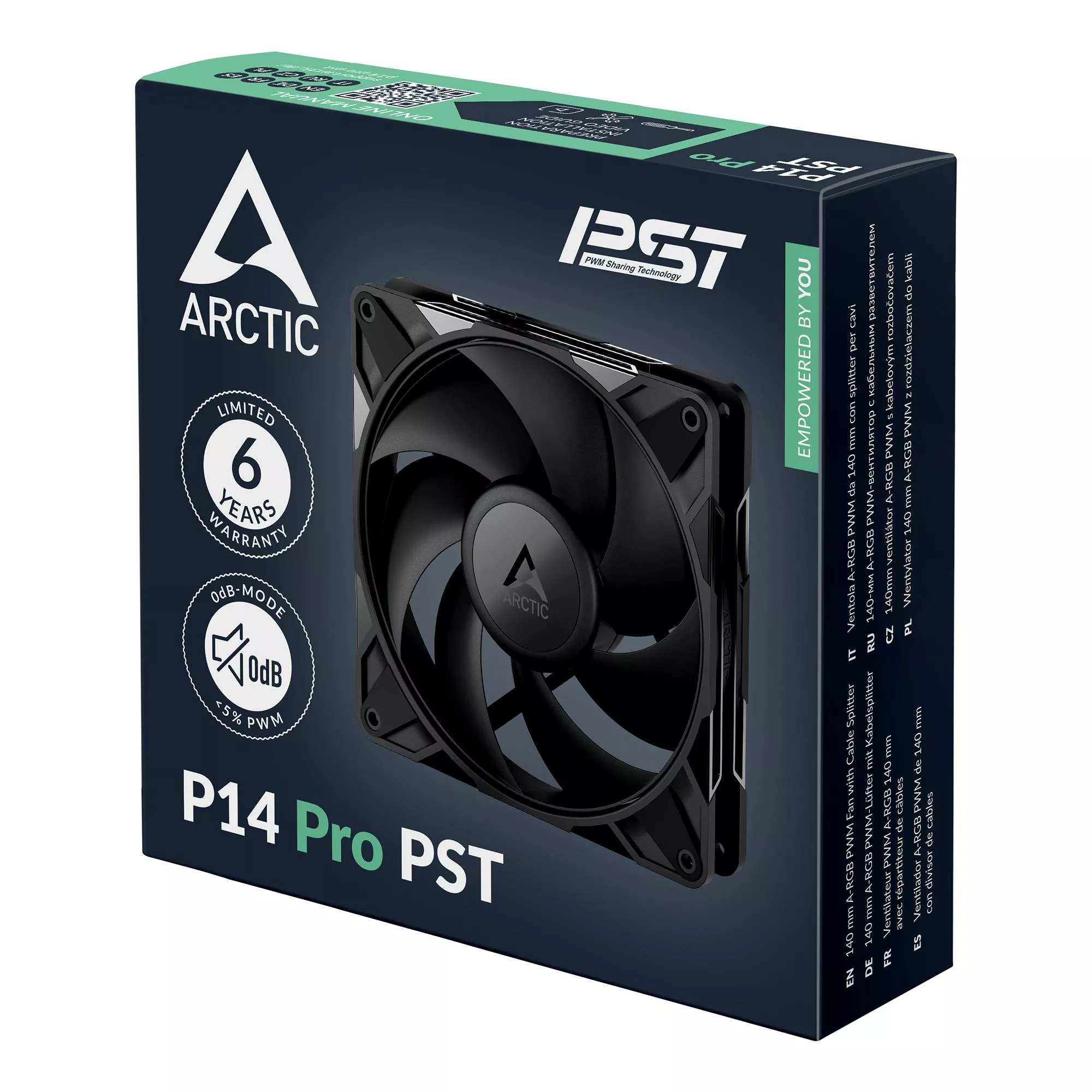 ARCTIC P14 Pro PST 140mm Case Fan (ACFAN00314A) thumbnail 6