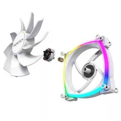 MONTECH RX140 PWM WHITE 140 mm korpuso ventiliatorius thumbnail 6