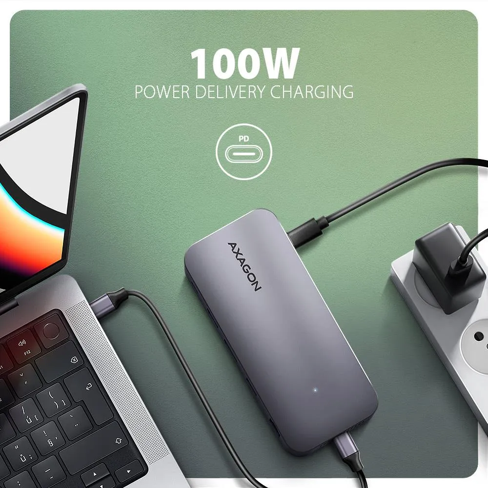 AXAGON HMC-12GM2 12-in-1 USB-C Docking Station thumbnail 7