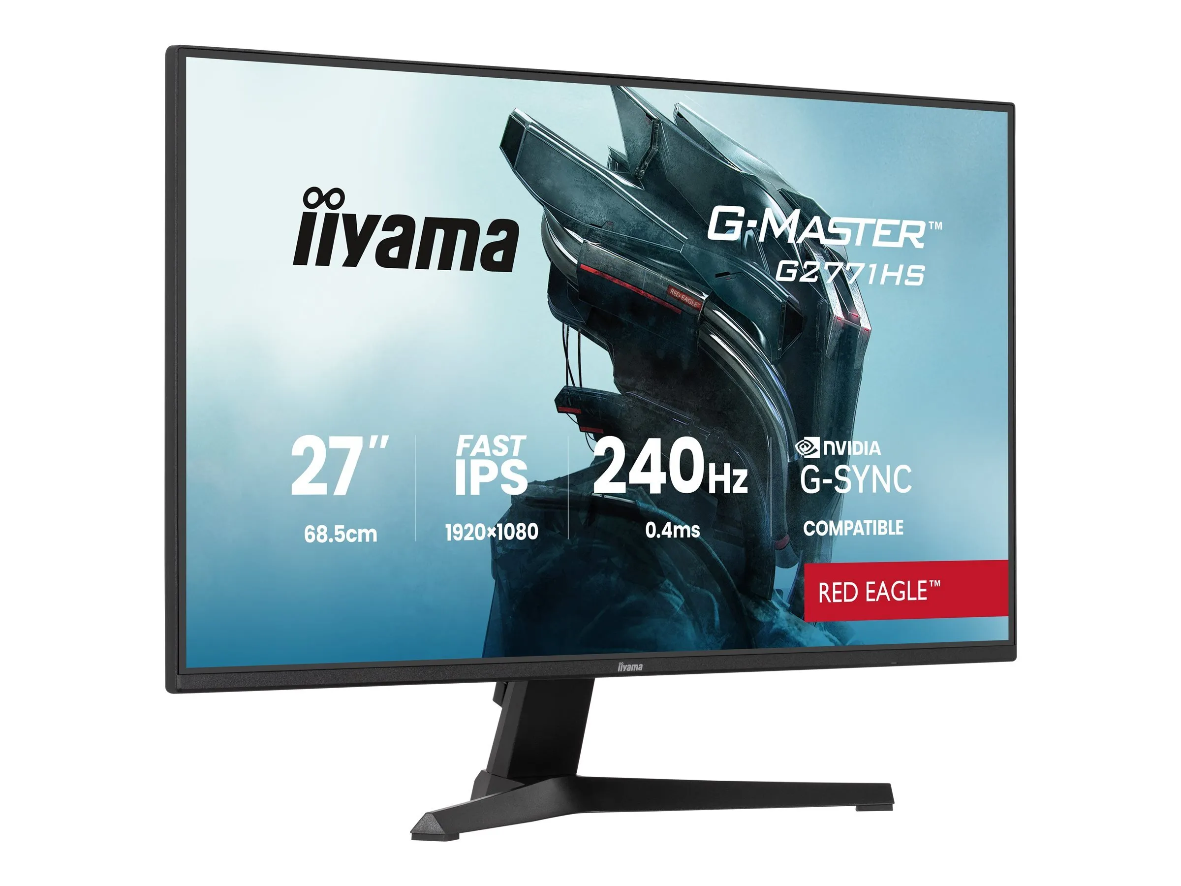 IIYAMA G2771HS-B1 27inch Fast IPS Gaming G-Master Red Eagle FreeSync Premium / G-Sync Compatible 1920×1080 240Hz 350cd/m thumbnail 7