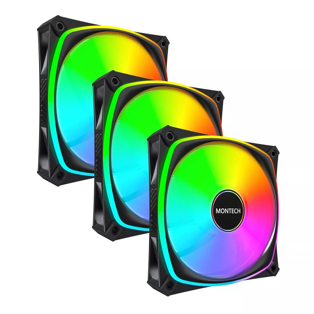 Korpuso ventiliatorius 120mm/AX120 Pro Black 3 in 1 Montech thumbnail 7