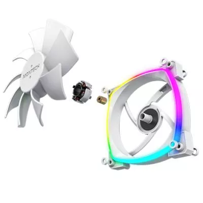 Korpuso ventiliatorius 120 mm / AX120 PWM White 3 viename Montech thumbnail 7