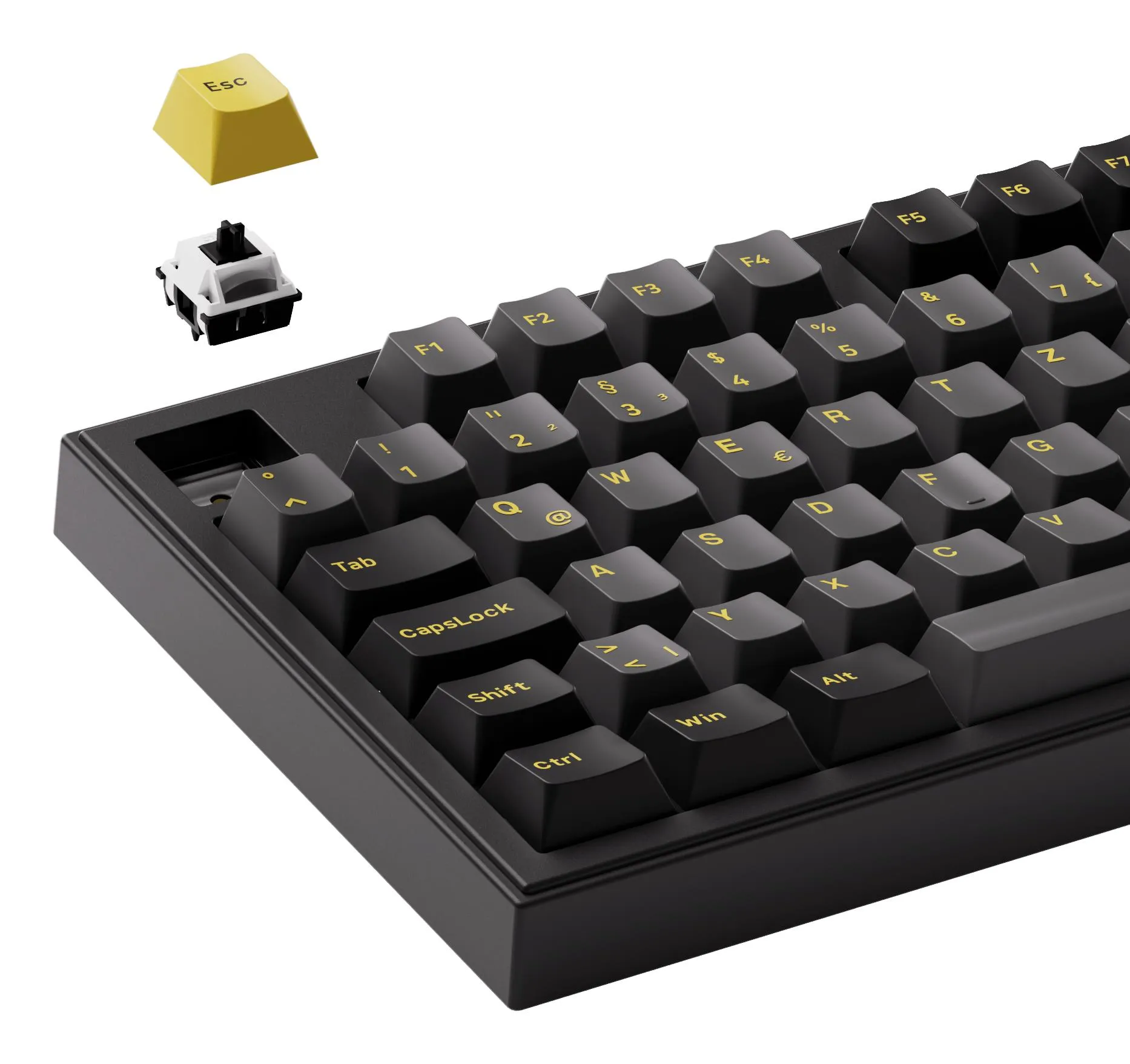 Klaviatūra Akko 5098B/Black/Gold 6925758631921 belaidė thumbnail 7