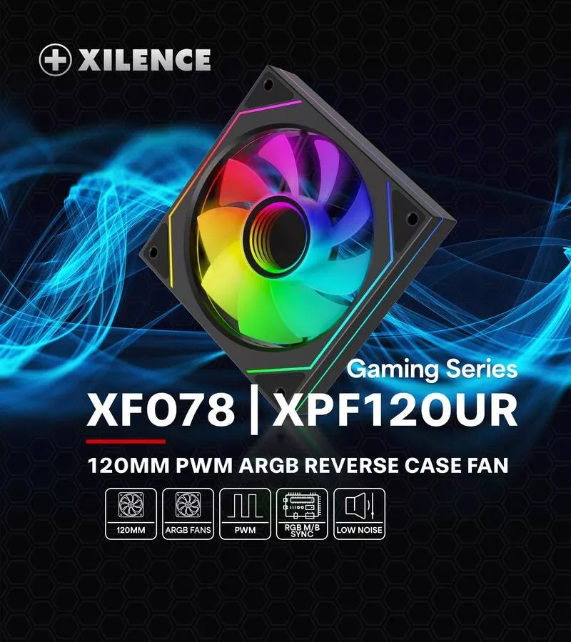 XILENCE XPF120UR.ARGB/12V CASE FAN 120MM XF078 thumbnail 7