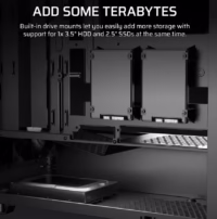 Corsair 3200D RS juodas kompiuterio korpusas, Midi Tower thumbnail 7