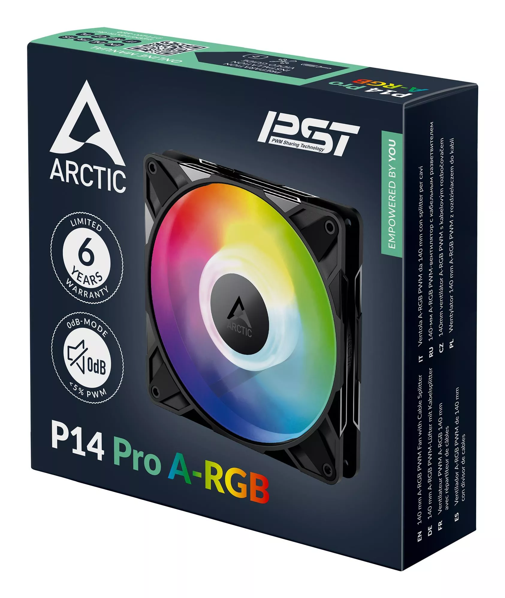 ARCTIC P14 Pro A-RGB 140mm Case Fan – ACFAN00315A thumbnail 8