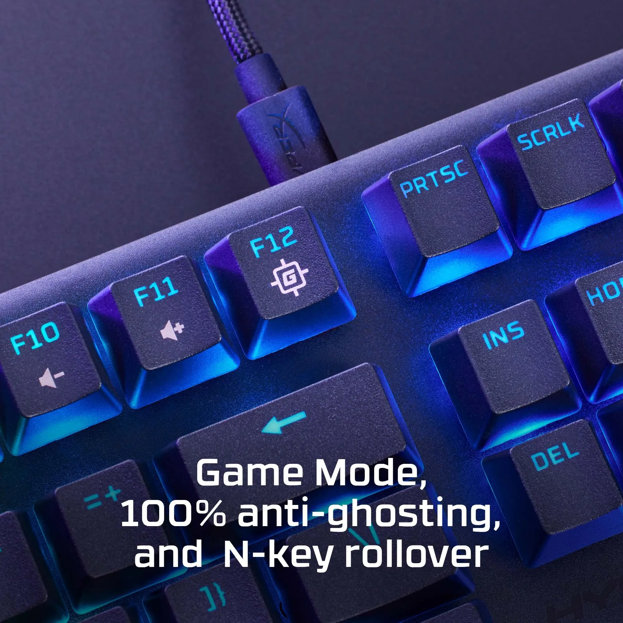 Žaidimų klaviatūra HyperX Alloy Origins Core PBT HX Aqua 639N9AA#ABA thumbnail 8