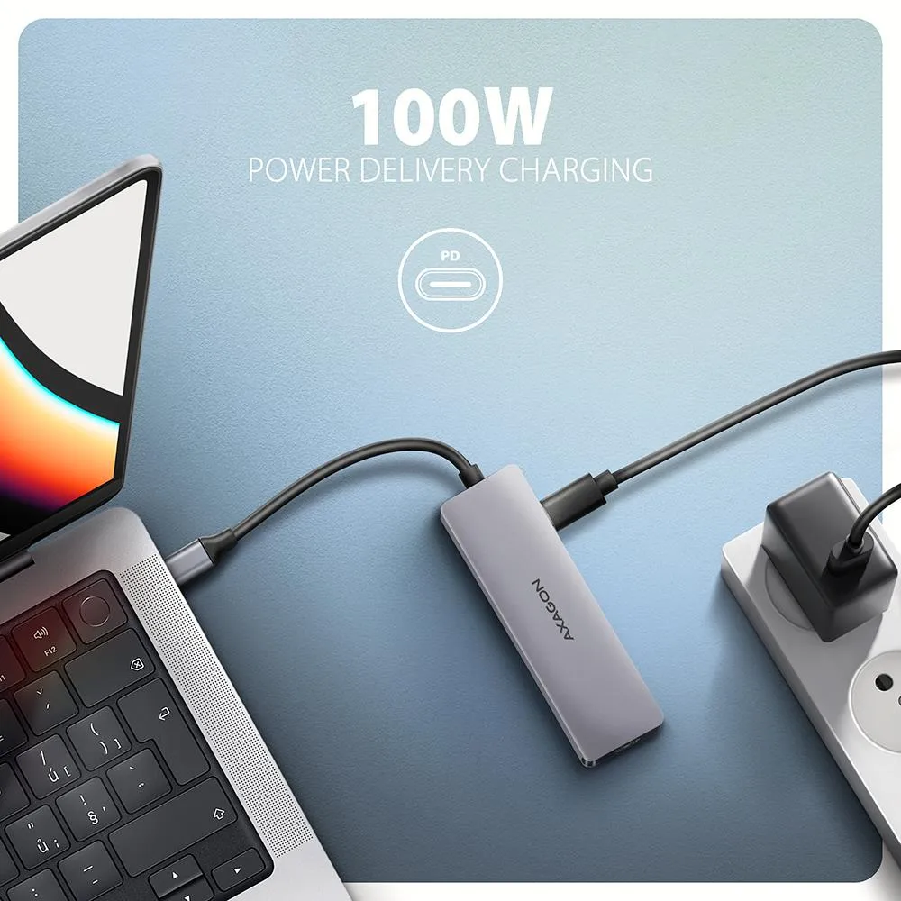 I/O šakotuvas USB-C 5-viename/0.15m HMC-5H60 AXAGON thumbnail 8