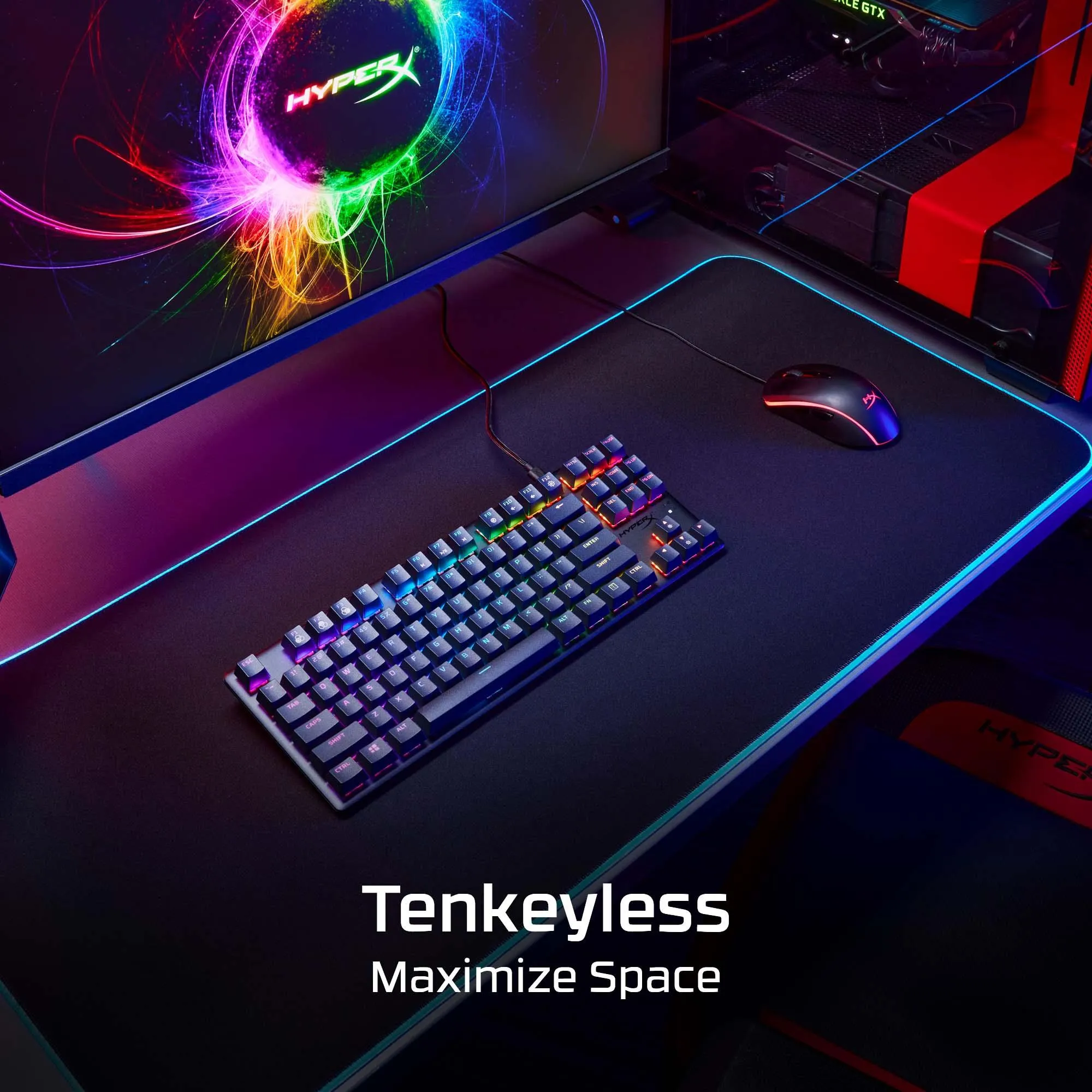 Žaidimų klaviatūra HyperX Alloy Origins Core PBT HX Aqua 639N9AA#ABA thumbnail 9