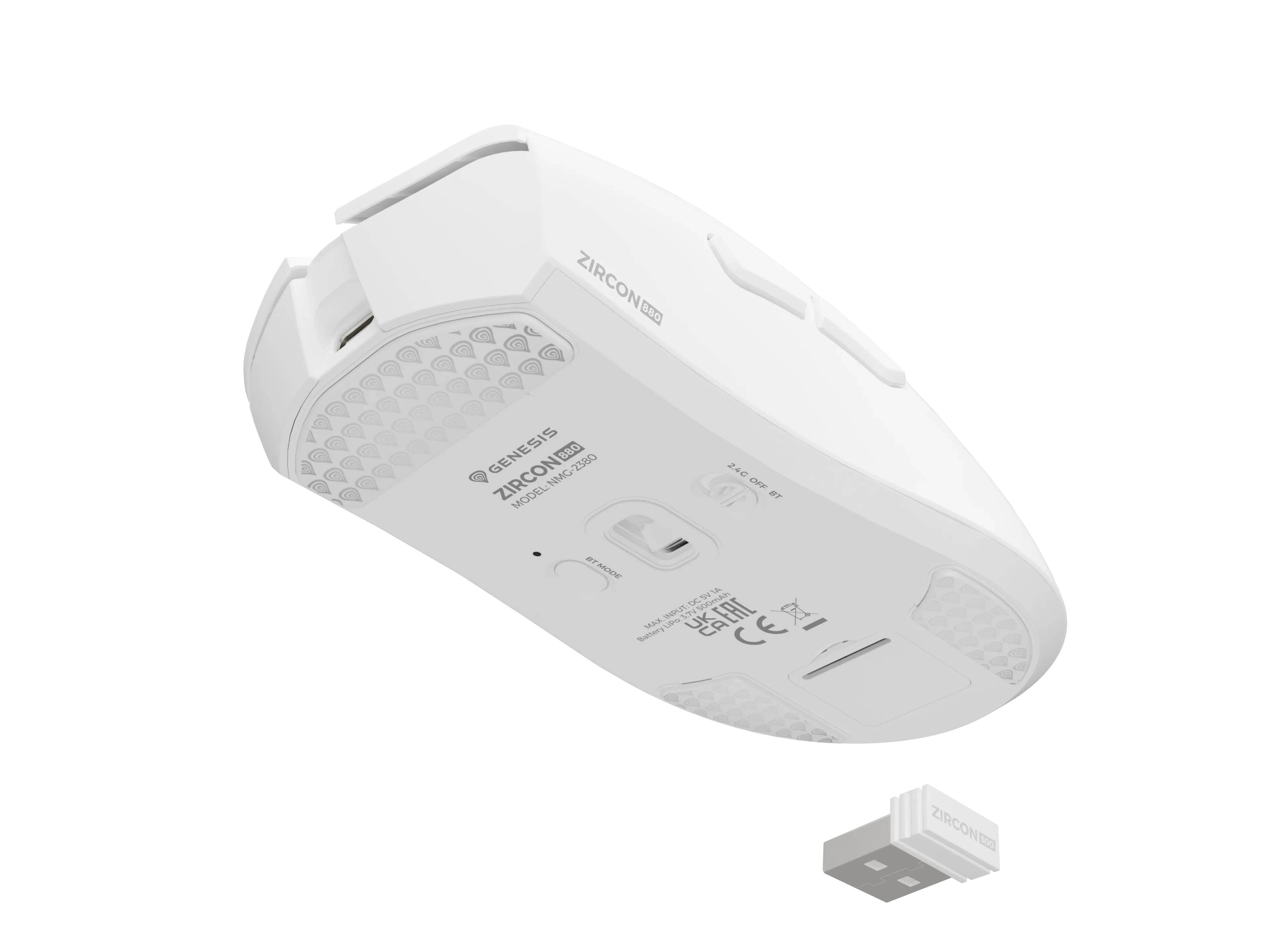 Genesis Zircon 880 Gaming Mouse, 12000DPI, Wireless, White thumbnail 10