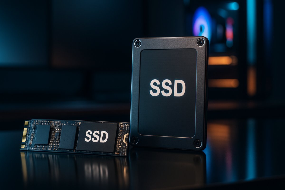 Straipsnis apie kompiuterius: NVMe SSD vs SATA SSD: skirtumas ir ką rinktis 2026 m.