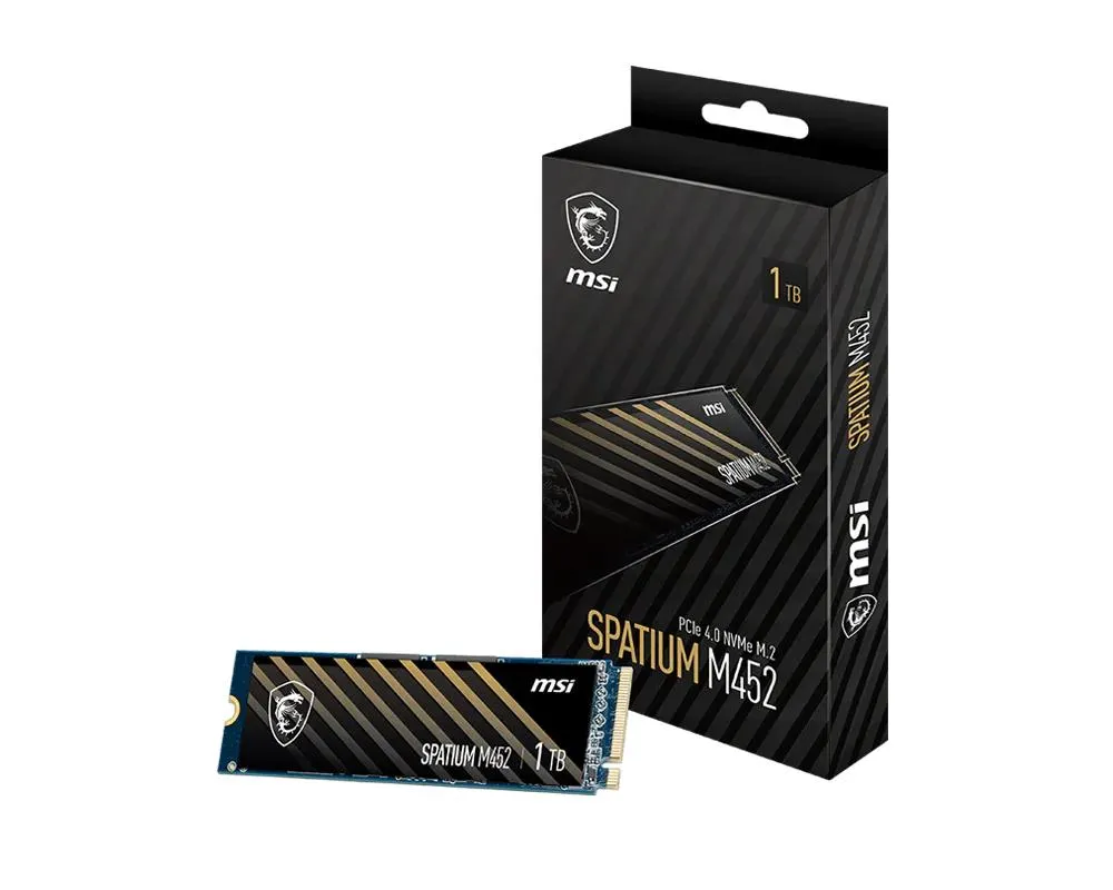 SSD, MSI, 300xTBW rating, MTBF 1500000 h, Read speed 3600 MB/s, Write speed 3100 MB/s