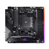Asus ROG STRIX X570-I GAMING, Processor family AMD, Processor socket AM4, DDR4, Supported hard disk drive interfaces SATA, M.2, Number of SATA connectors 4