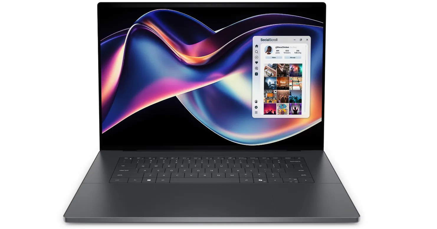 Dell XPS 16 DA16260 nešiojamas kompiuteris, 16″, 32GB RAM, 1000GB SSD, jutiklinis, Windows 11 Pro