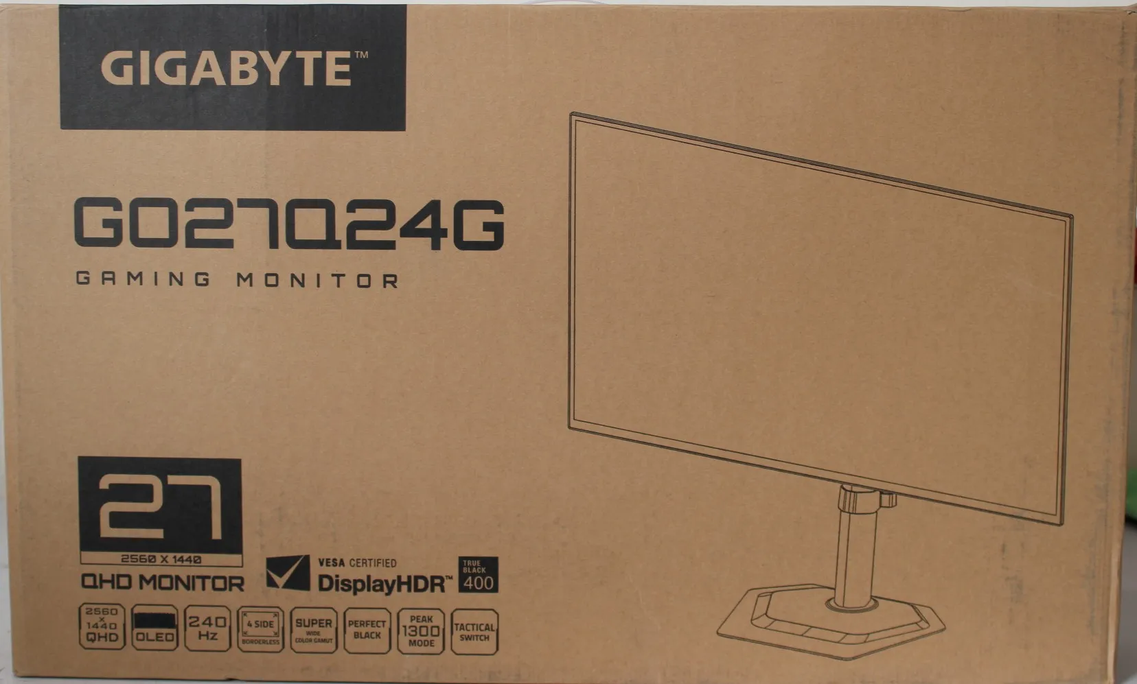 SALE OUT. GIGABYTE MONITOR 27″ WOLED GO27Q24G Gigabyte SALE OUT. monitorius, 27″, QHD, 240Hz thumbnail 2