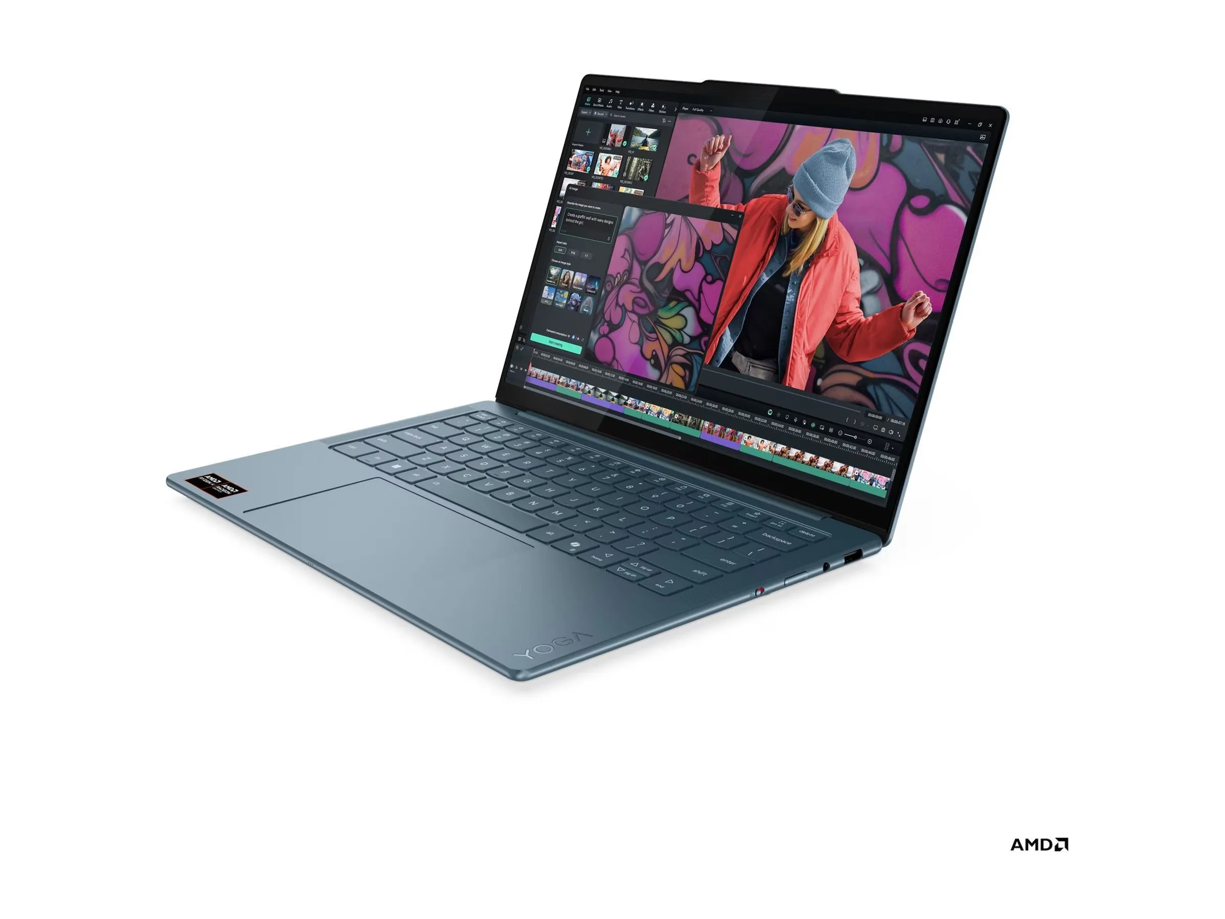 Lenovo Yoga Slim 7 14AKP10 AMD nešiojamas kompiuteris, 14″, AMD Ryzen AI 7 350, 16GB RAM, 512GB SSD, Windows 11 Home thumbnail 2