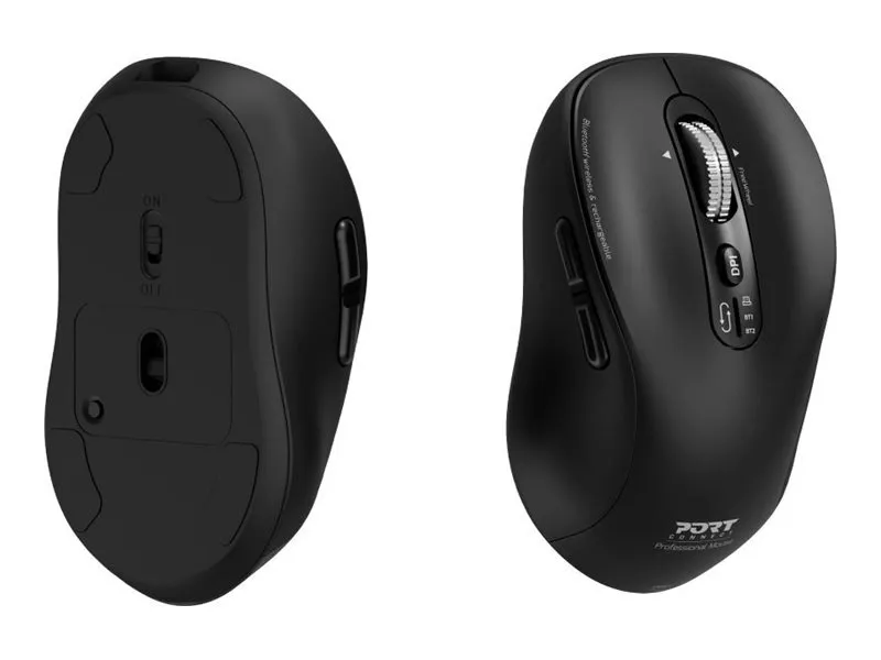 PORT CONNECT Expert Mouse,, Wireless, Bluetooth, Black thumbnail 3