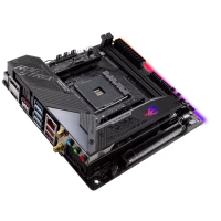 Asus ROG STRIX X570-I GAMING, Processor family AMD, Processor socket AM4, DDR4, Supported hard disk drive interfaces SATA, M.2, Number of SATA connectors 4 thumbnail 4
