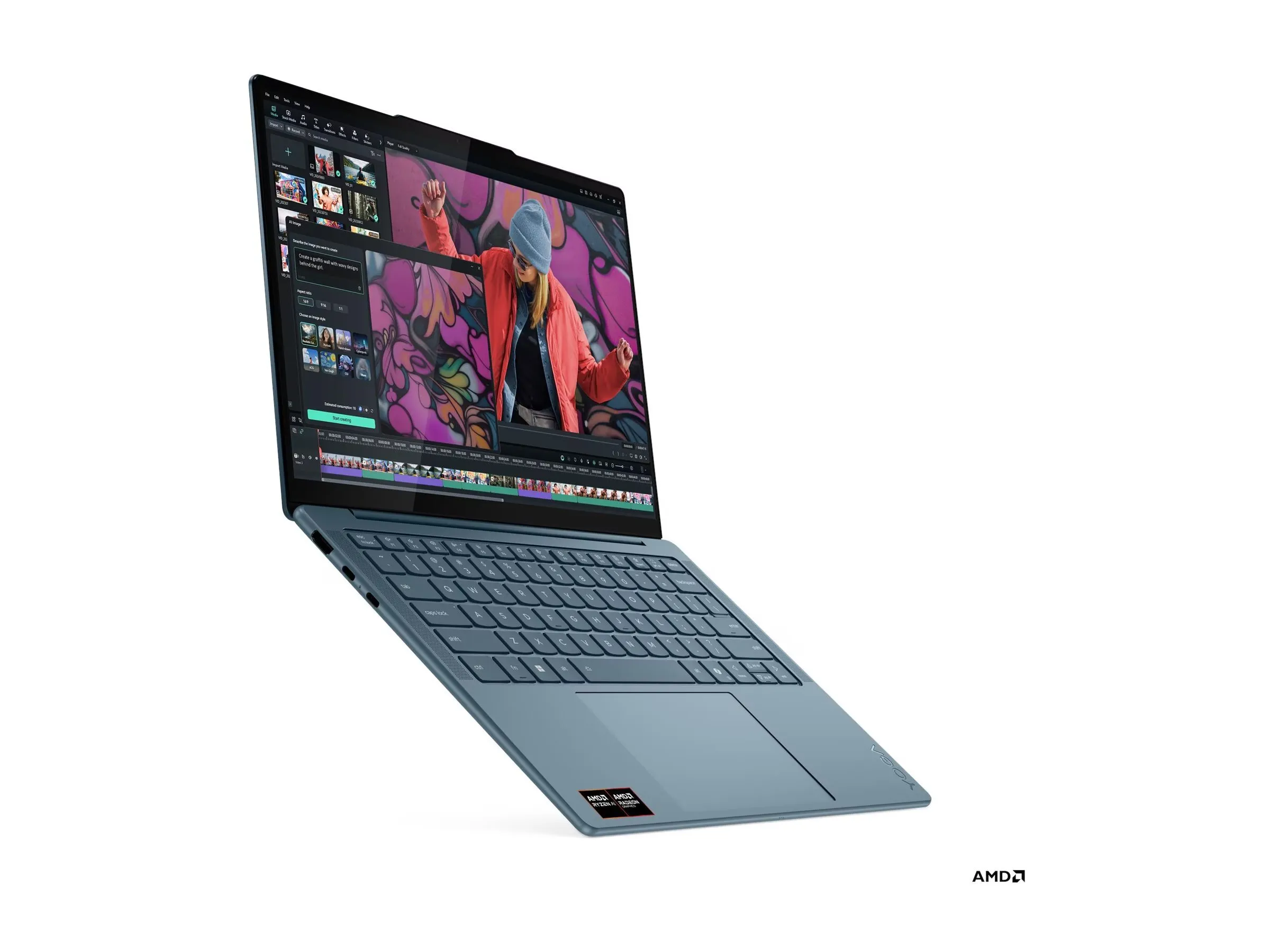 Lenovo Yoga Slim 7 14AKP10 AMD nešiojamas kompiuteris, 14″, AMD Ryzen AI 7 350, 16GB RAM, 512GB SSD, Windows 11 Home thumbnail 4