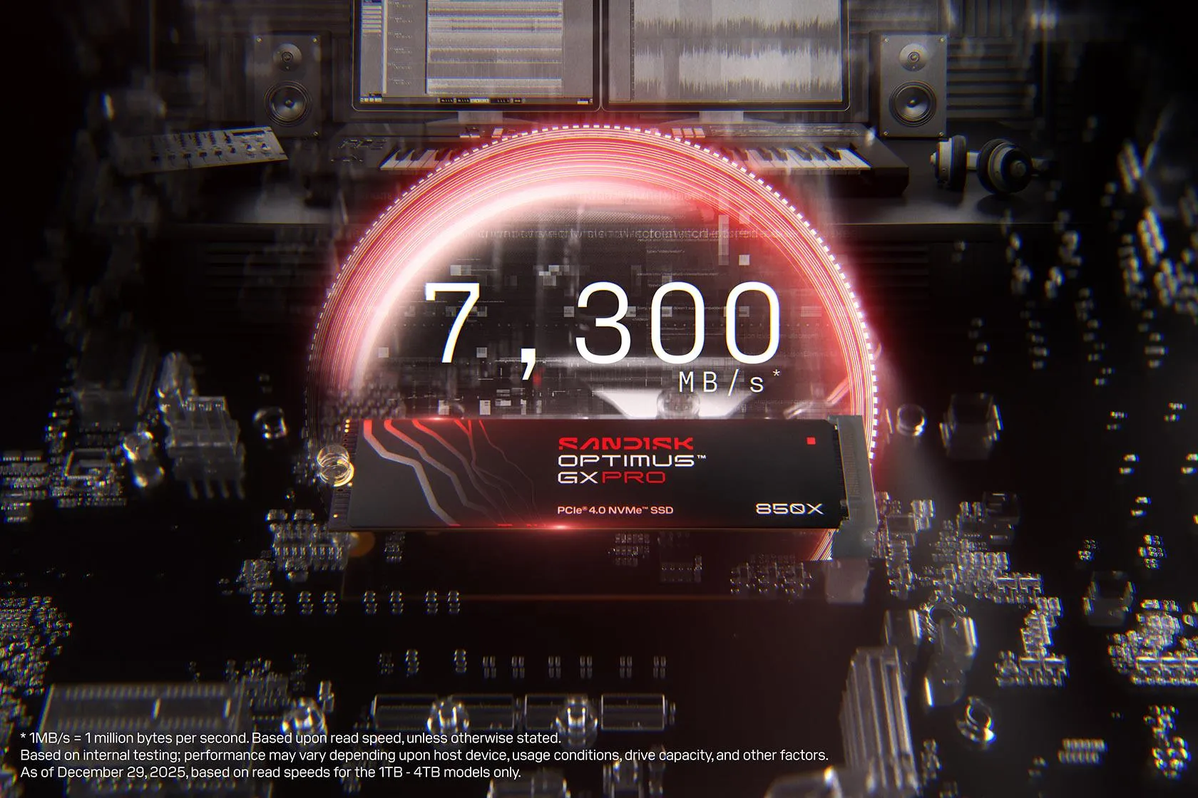 SanDisk 2TB s skaitymo greitis /s rašymo greitis SDSP81200TAN-000E0 NVMe SSD diskas, M.2 thumbnail 5