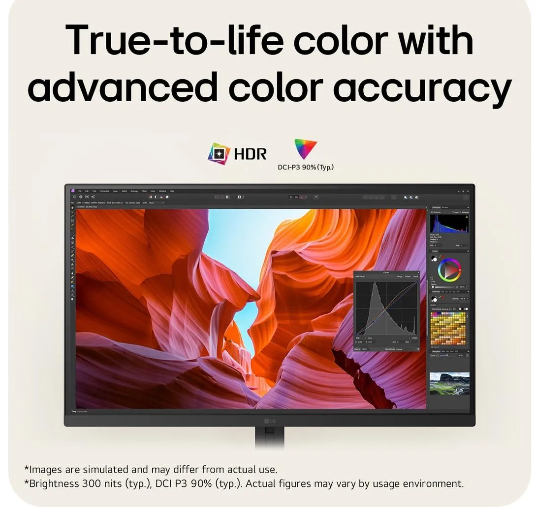 LCD Monitor LG monitorius, 27″, 3840 x 2160 thumbnail 6