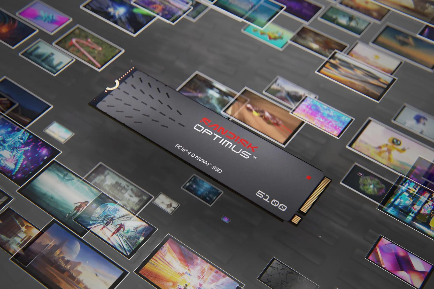 SanDisk 1TB 600xTBW rating NVMe SSD diskas, M.2 thumbnail 6