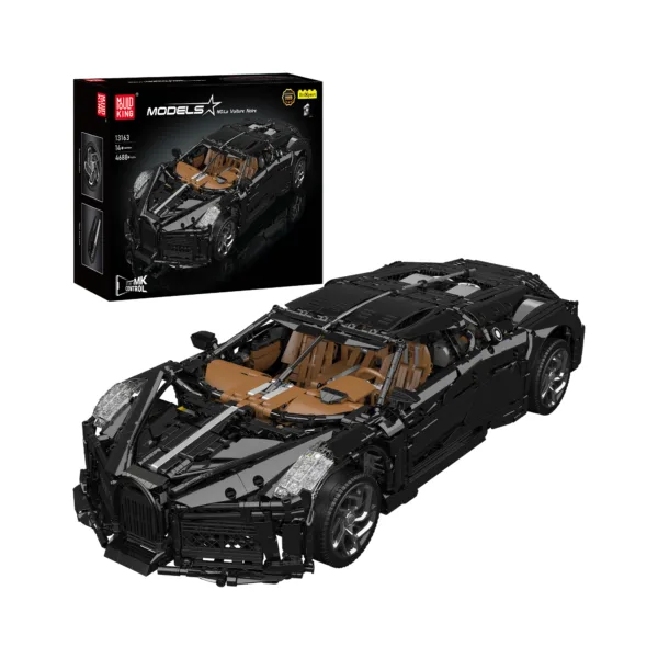 MOULD KING 13163S Voiture Noire Remote Controlled Hyper Car Konstruktorius | 4800 dalių
