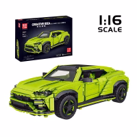 MOULD KING 10019 Italian Bull Urus Model Car Konstruktorius, 1,538 dalių