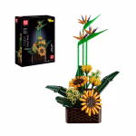 MOULD KING 10024S Birds of Paradise Flower Bouquet Konstruktorius | 1,608 dalių