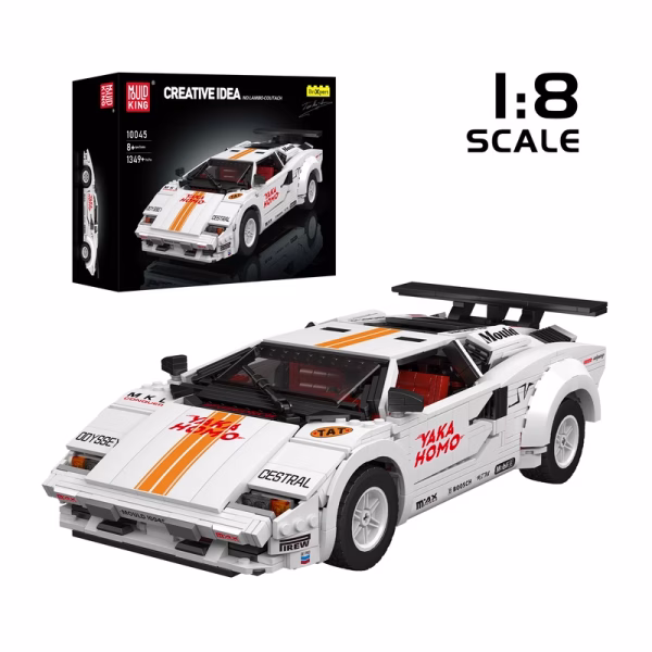 MOULD KING 10045S 80S Italian Bull Coutach Sports Car Konstruktorius | 1495 dalių