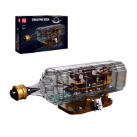 MOULD KING 10066 Queen Revenger Ship-In-a-Bottle Konstruktorius …