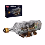MOULD KING 10067 Flying Dutchman Ship-In-a-Bottle Konstruktorius | 2,499 dalių