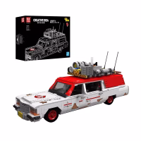 MOULD KING 10071 Ghost Hunter Bus Model Konstruktorius, 2,468 dalių