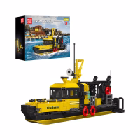 MOULD KING 10080 Norwegian Multi-functional Lifeboat Konstruktorius …