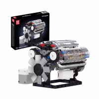 MOULD KING 10088S Motorised V8 Engine Konstruktorius, 535 dalių