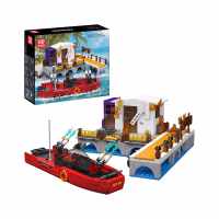 MOULD KING 10144 Dock Fire and Kitten Rescue Konstruktorius, 588 dalių