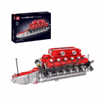 MOULD KING 10169 Italian Supercar V12 Engine Konstruktorius | 3472 dalių