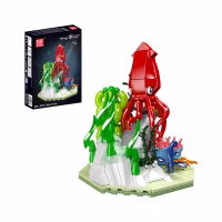 MOULD KING 10174 Creative Ocean Deep Sea Squid Scene Konstruktorius …