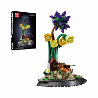 MOULD KING 10176 Ant and Blooming Plant Konstruktorius, 385 dalių