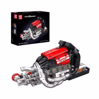 MOULD KING 10188 Motorized STR13 V6 Engine Konstruktorius, 980 dalių