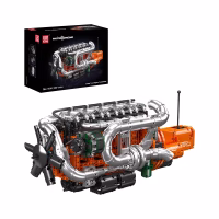 MOULD KING 10200 Inline-6 Truck Engine & Transmission Konstruktorius