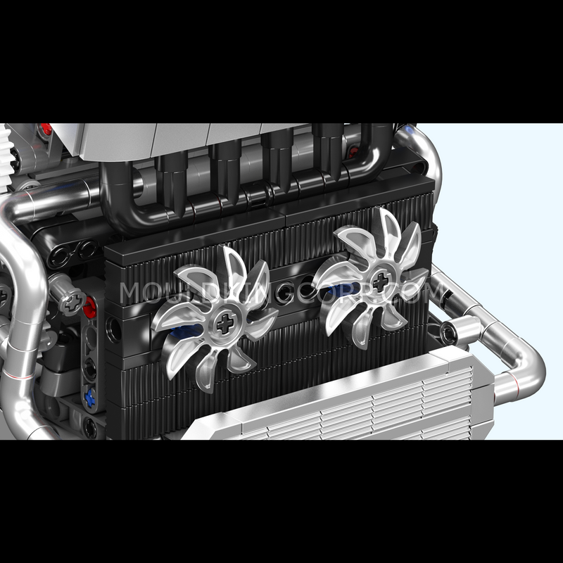MOULD KING 10213 Motorized S55 Inline-6 Engine Model Konstruktorius | 744 dalių thumbnail 2