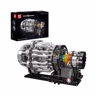 MOULD KING 10216S Turbojet Engine Mechanical Model Konstruktorius …