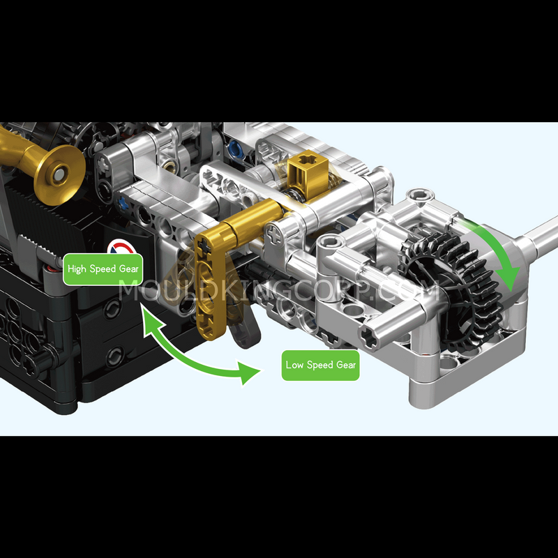 MOULD KING 10224 Motorized Valkyrie V12 Engine Model Set | 974 dalių thumbnail 4