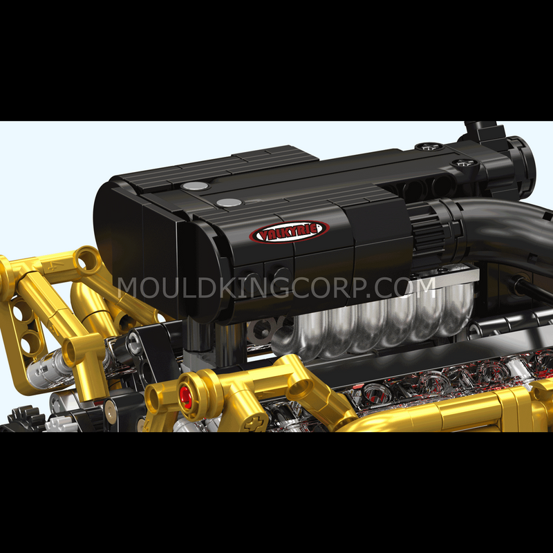 MOULD KING 10224 Motorized Valkyrie V12 Engine Model Set | 974 dalių thumbnail 5