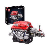 MOULD KING 10226 V12 Supercar Engine with Transmission, 863 dalių