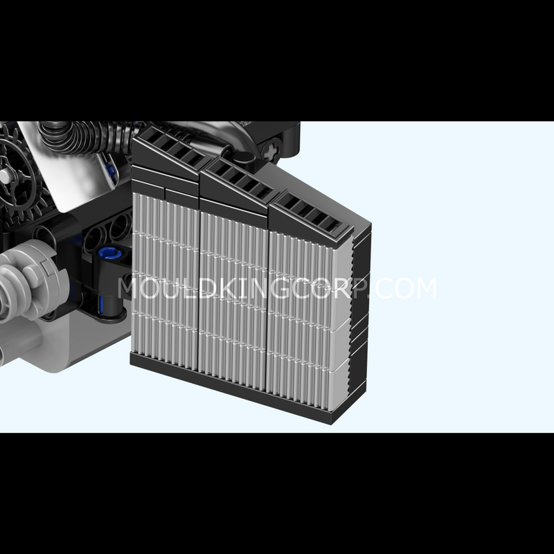 MOULD KING 10230 W12 Twin Turbo Engine Model Konstruktorius | 871 dalių thumbnail 4