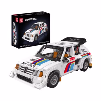 MOULD KING 10272 1980s Group B Rally Car Konstruktorius, 1,477 dalių